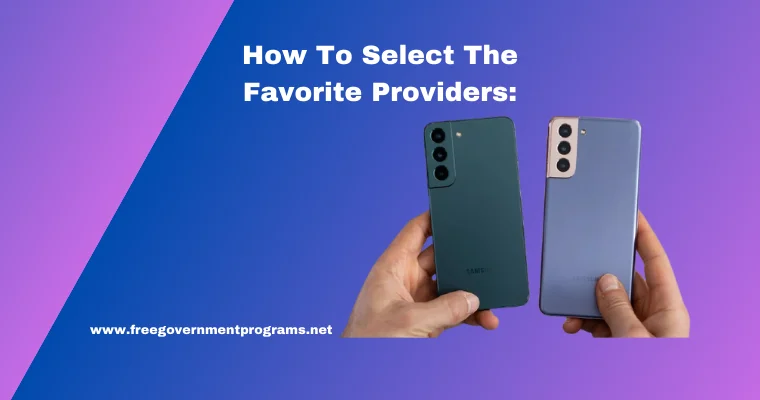 how to select the favorite providers
